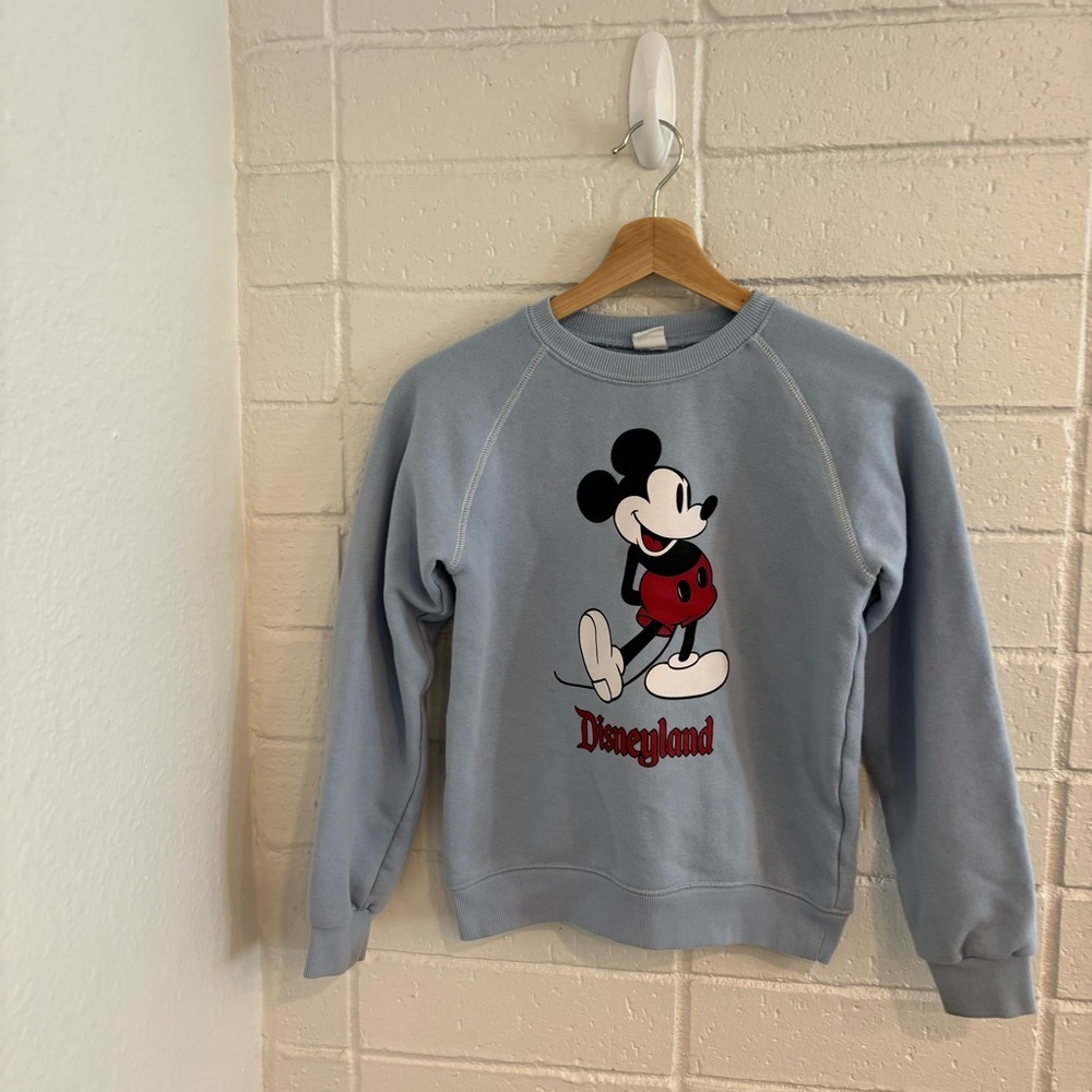 Disney Mickey Mouse vintage inspired blue crewneck sweater